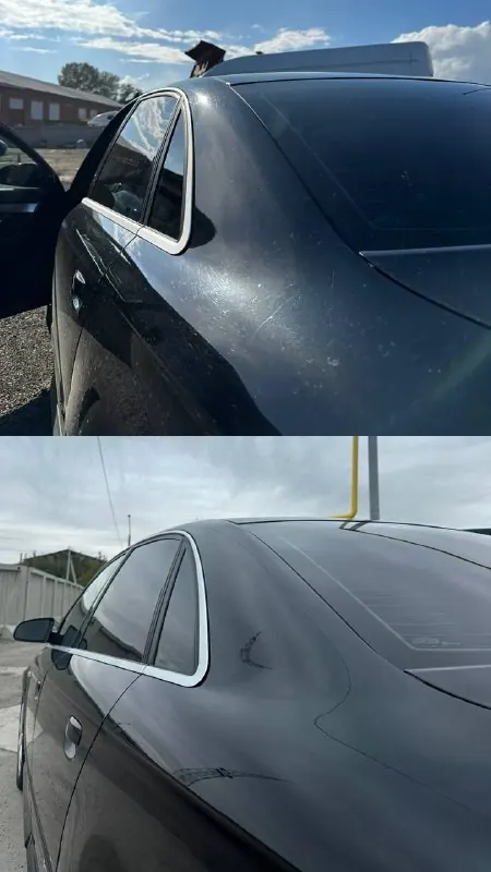 Окрашенная крыша и стойка Audi A4