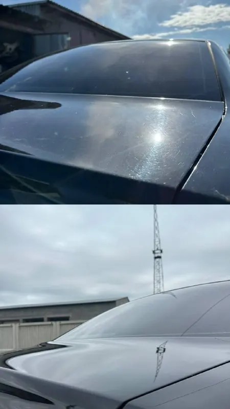 Блеск лака на крыше Audi